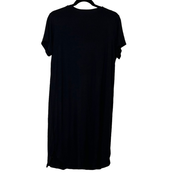 JACKSON Rowe Black V-Neck T-Shirt Dress - Picture 4 of 8